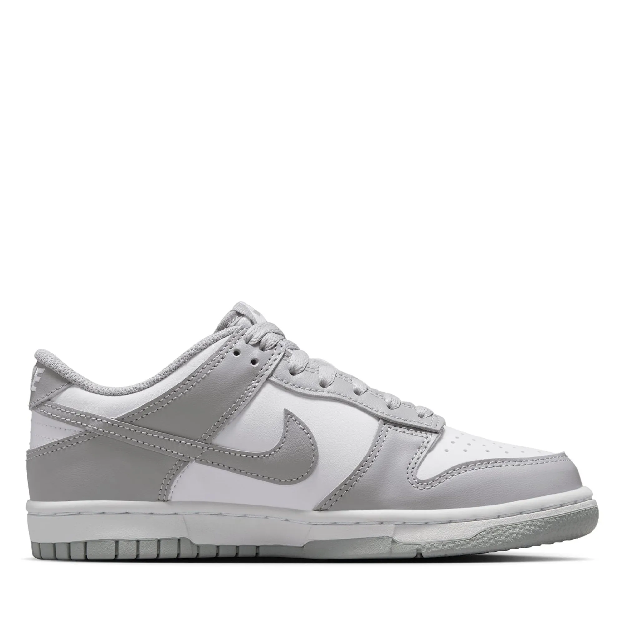 Nike Dunk Low (GS) - White/Light Smoke Grey Hyper Elastic Foam