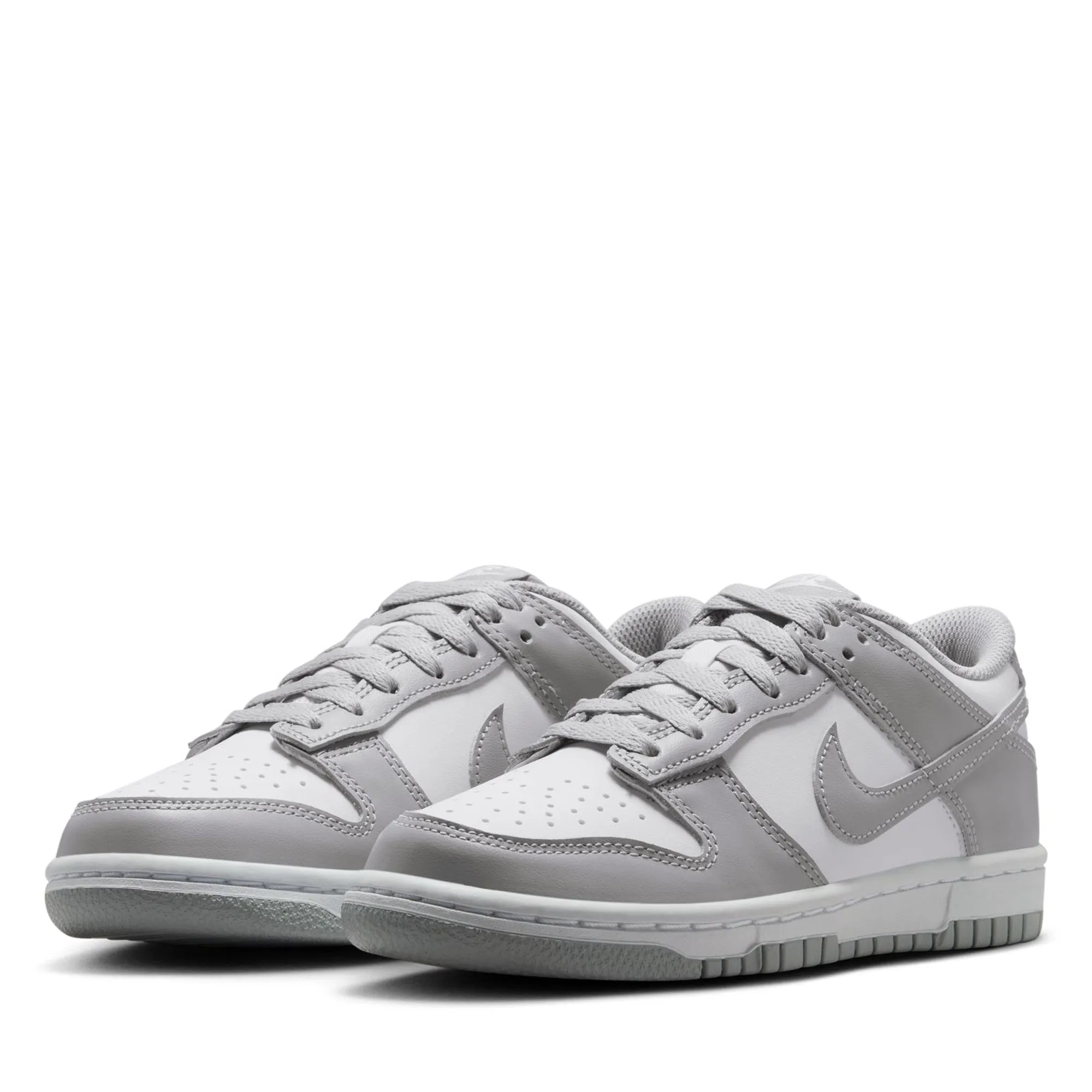 Nike Dunk Low (GS) - White/Light Smoke Grey Shape Memory