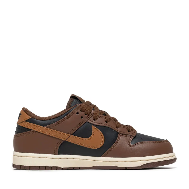 Nike Dunk Low (PS) - Black/British Tan Sleek Style Square Toe