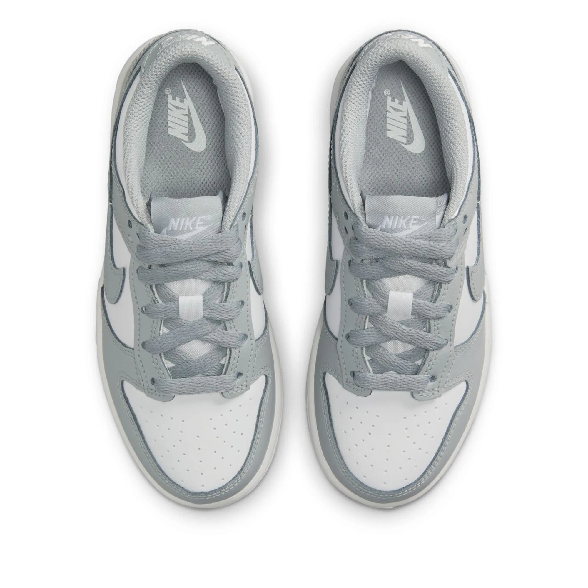 Casual Appeal Sports-Friendly Nike Dunk Low (PS) - White/Light Smoke Grey