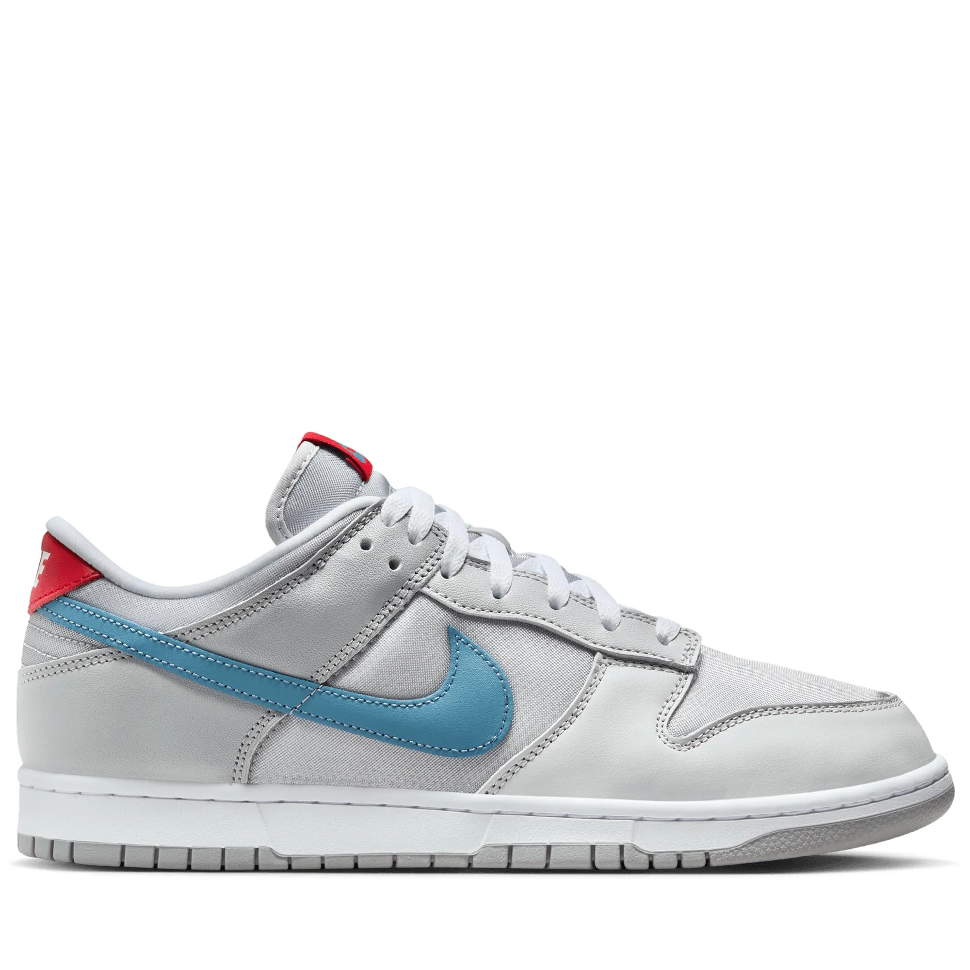 Nike Dunk Low 'Silver Surfer' - Metallic Silver/Aegean Storm Comfortable Arch