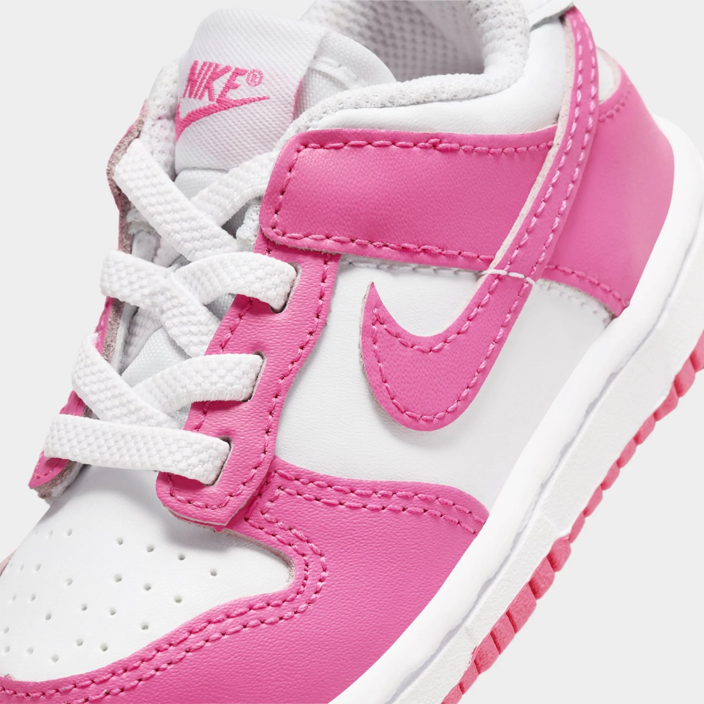 Nike Dunk Low TD White / Laser Fuchsia Road grip Neutral Base
