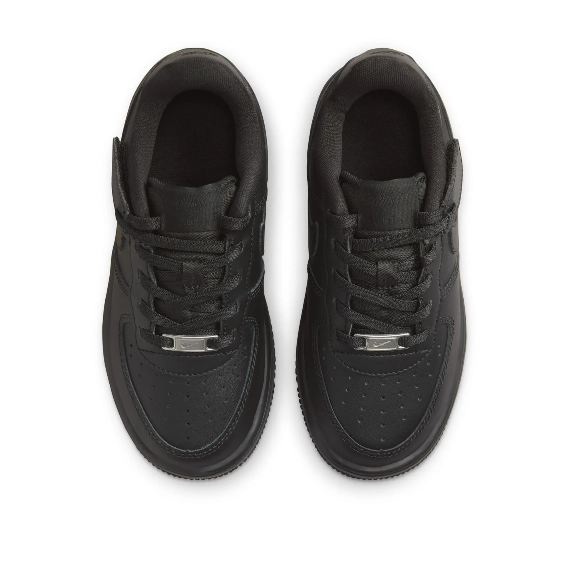 Durable Lace System Smart Casual Nike Force 1 Low EasyOn (PS) - Black/Black