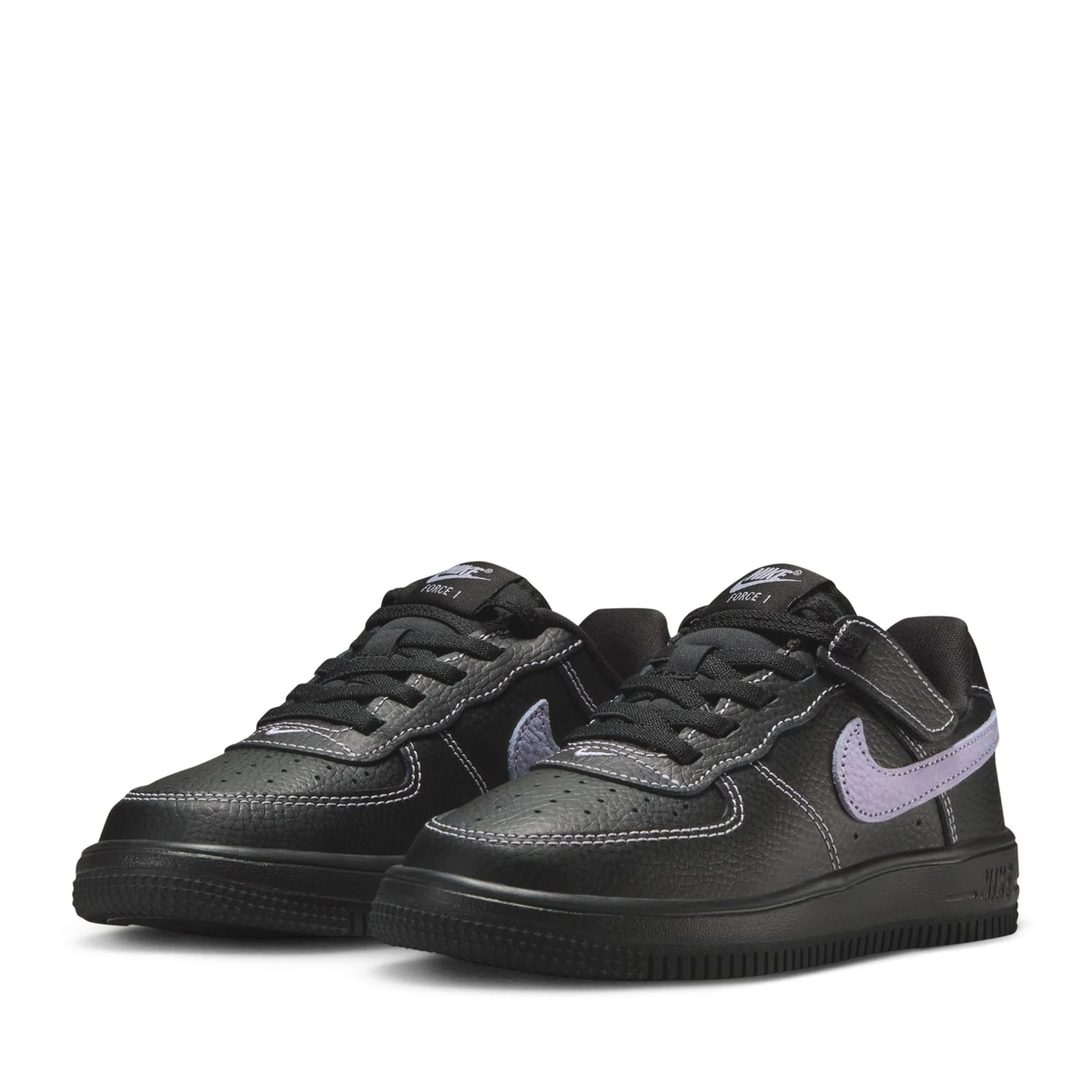 Nike Force 1 Low LV8 EasyOn (PS) - Black/Hydrangeas Active Vibe Hyperflex Outsole