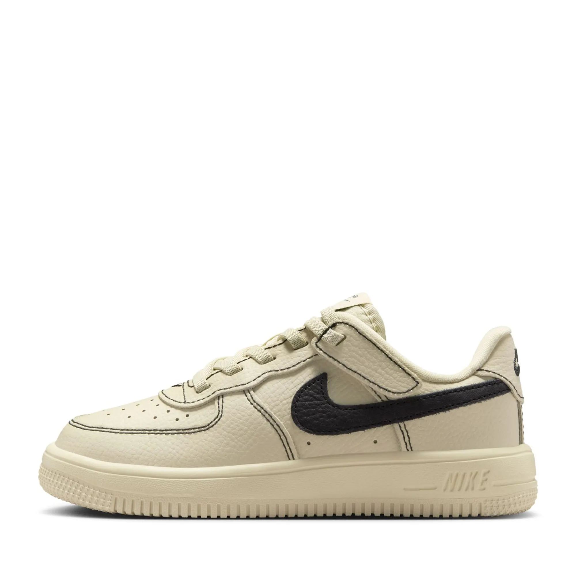 Nike Force 1 Low LV8 EasyOn (PS) - Light Khaki/Black Non Compression Upper Maximum Stability