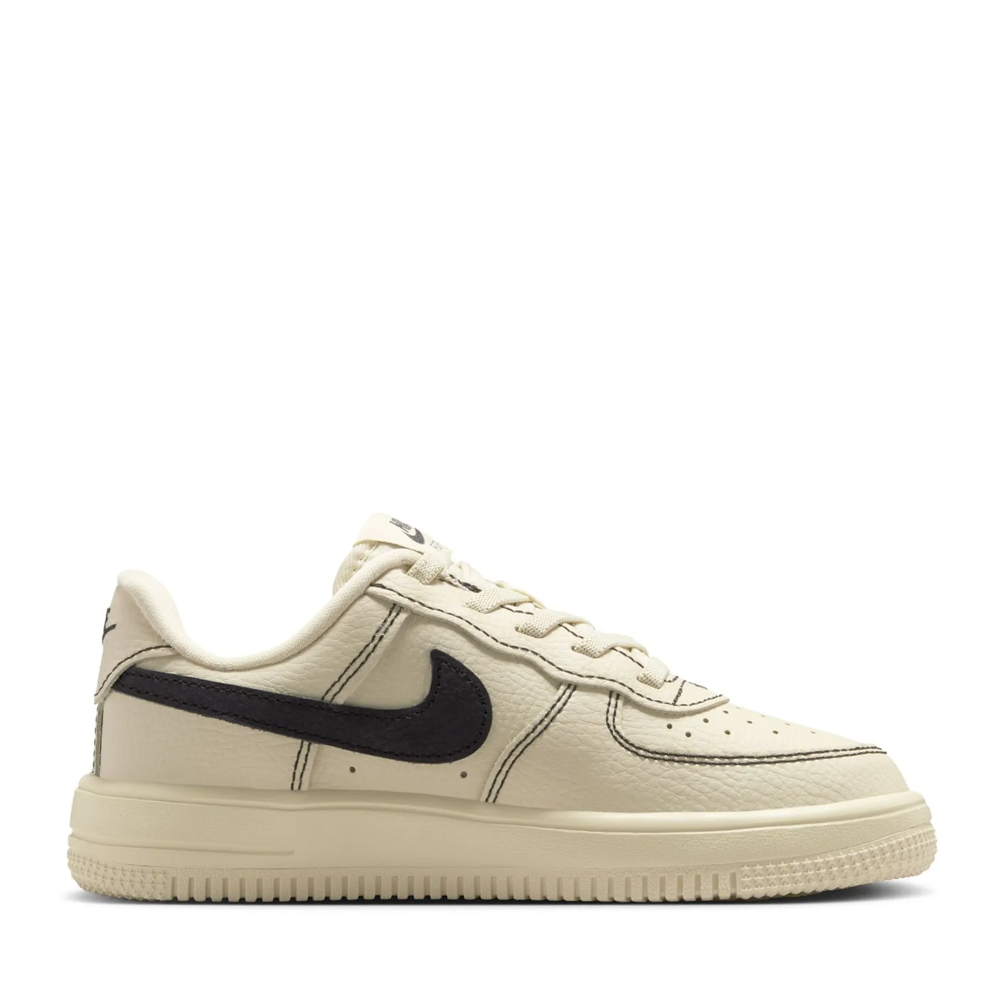 Low Top Style Nike Force 1 Low LV8 EasyOn (PS) - Light Khaki/Black