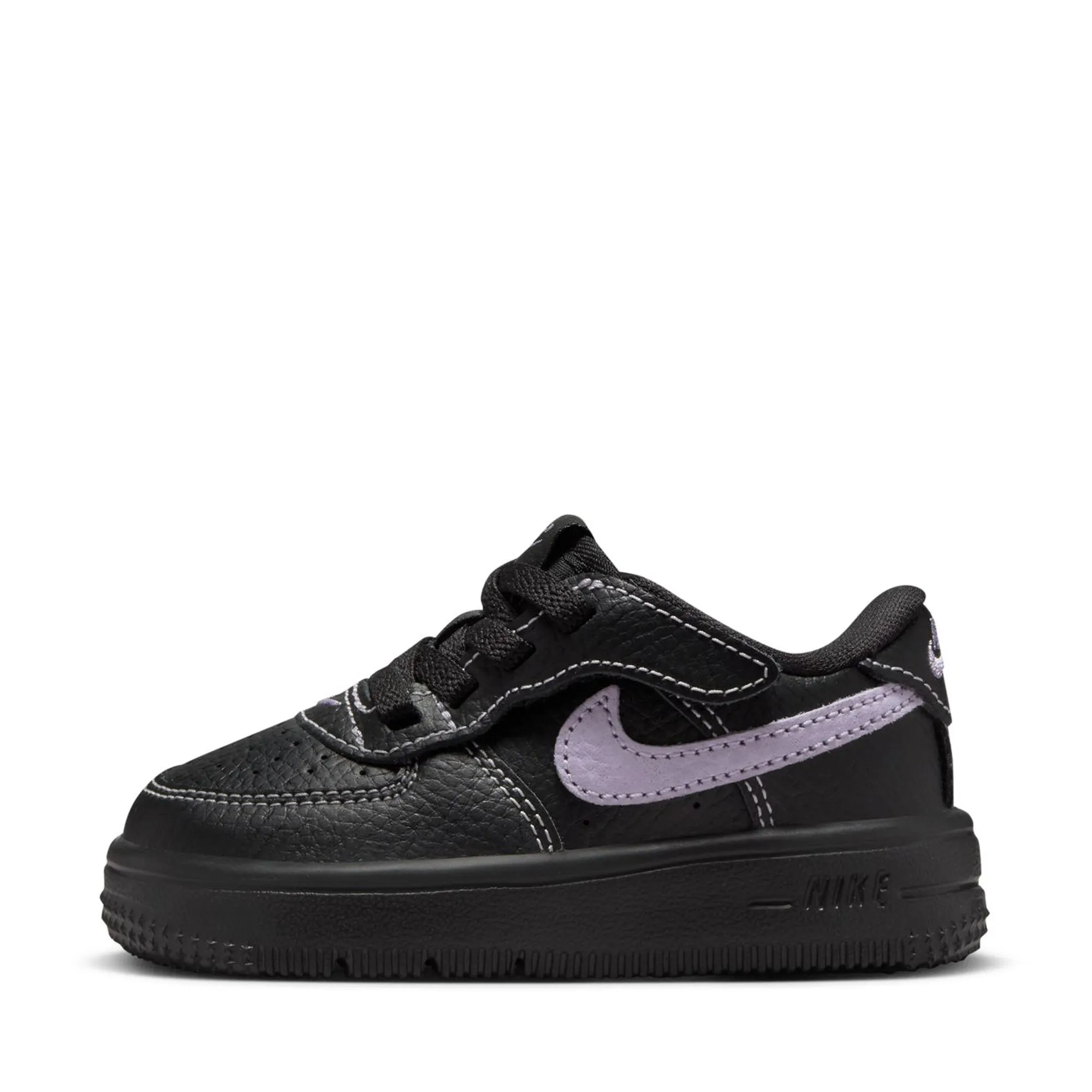 Nike Force 1 Low LV8 Easyon (TD) - Black/Hydrangeas Anti slip surface Neutral Colorway