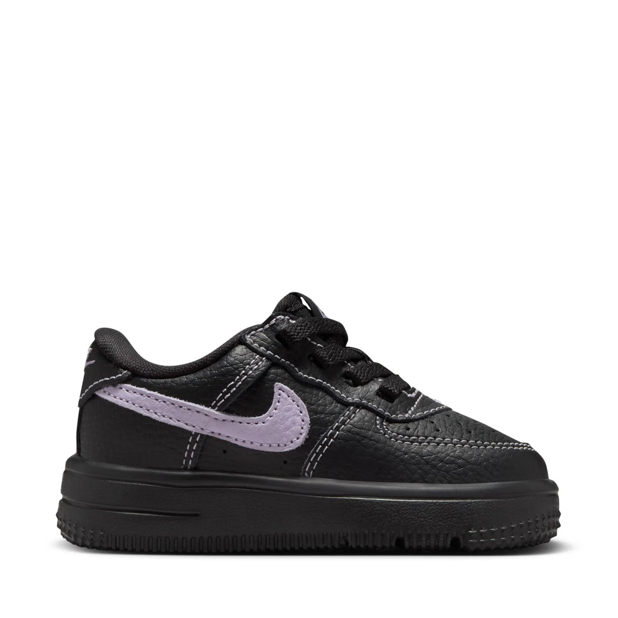 Upgraded wear Comfortable Ride Nike Force 1 Low LV8 Easyon (TD) - Black/Hydrangeas