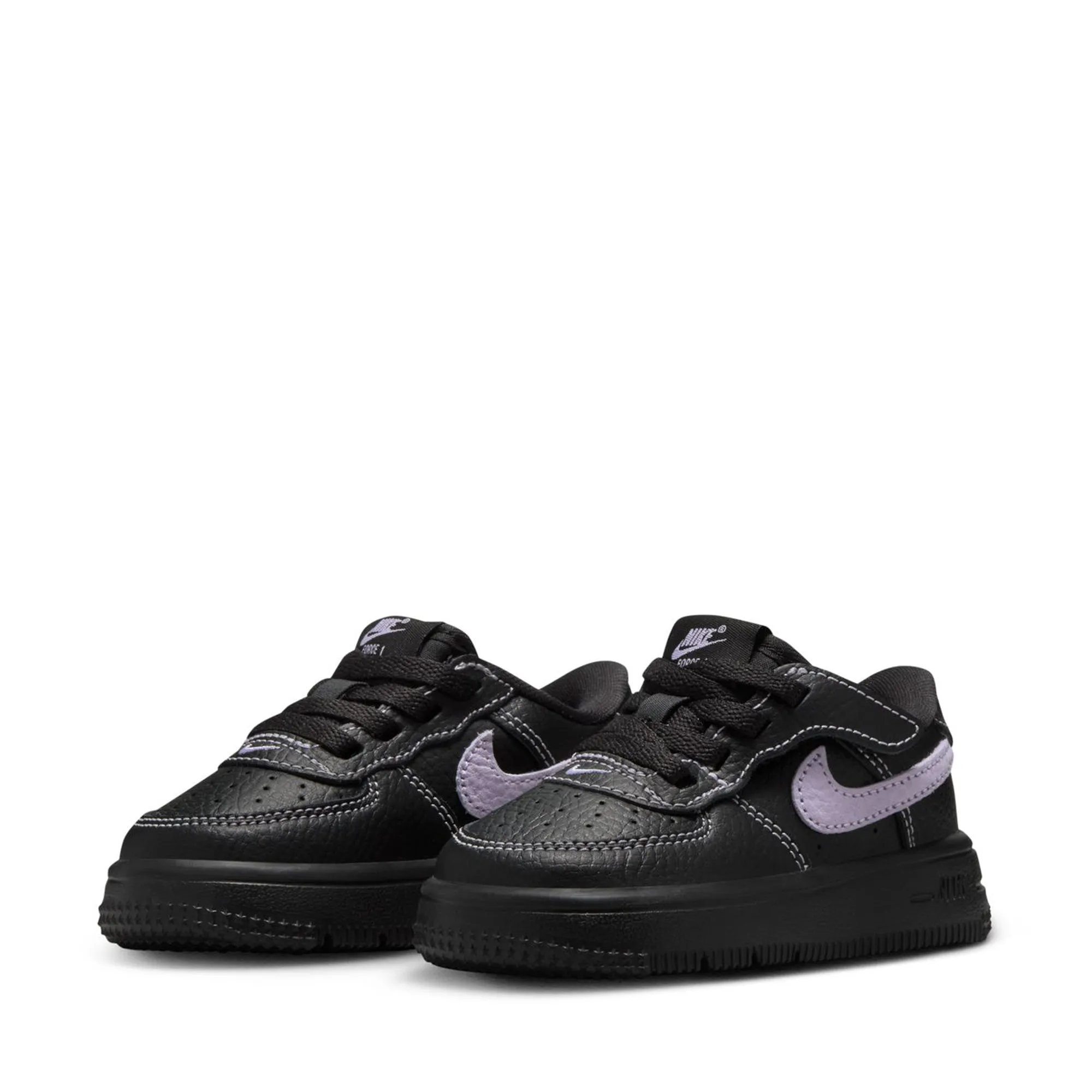 Nike Force 1 Low LV8 Easyon (TD) - Black/Hydrangeas Modern Utility Heat Dissipating Layers