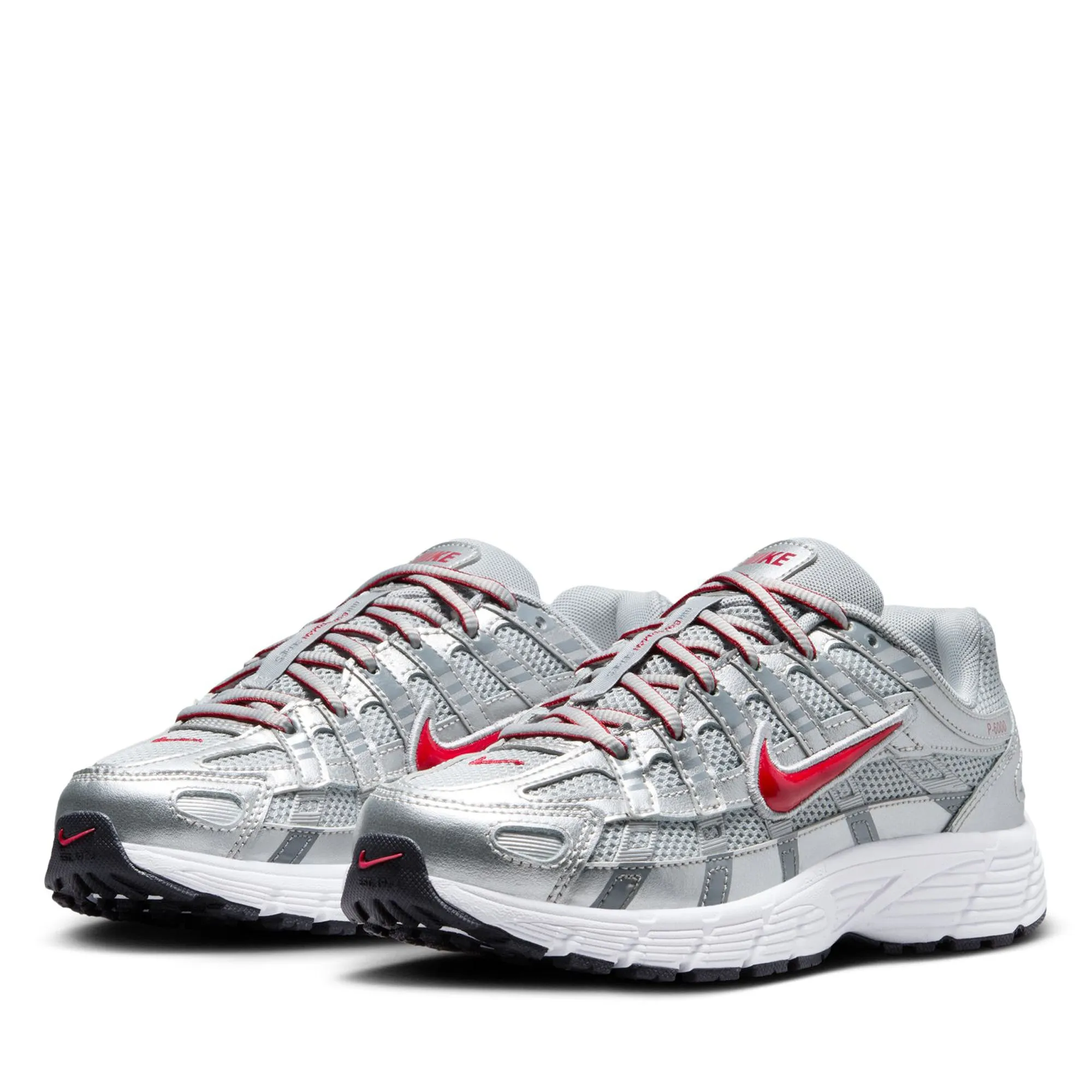Compression Molded Foam Light frame Nike P-6000 (GS) - Metallic Silver/Gym Red
