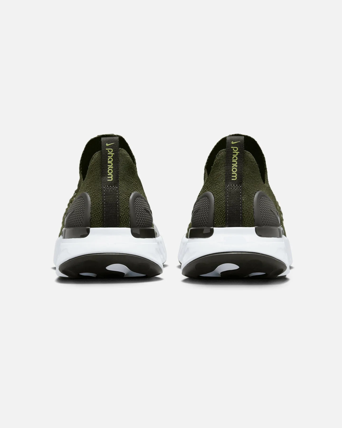 Soft Cushioning Nike React Phantom Run FlyKnit 2 Rough Green/Yellow