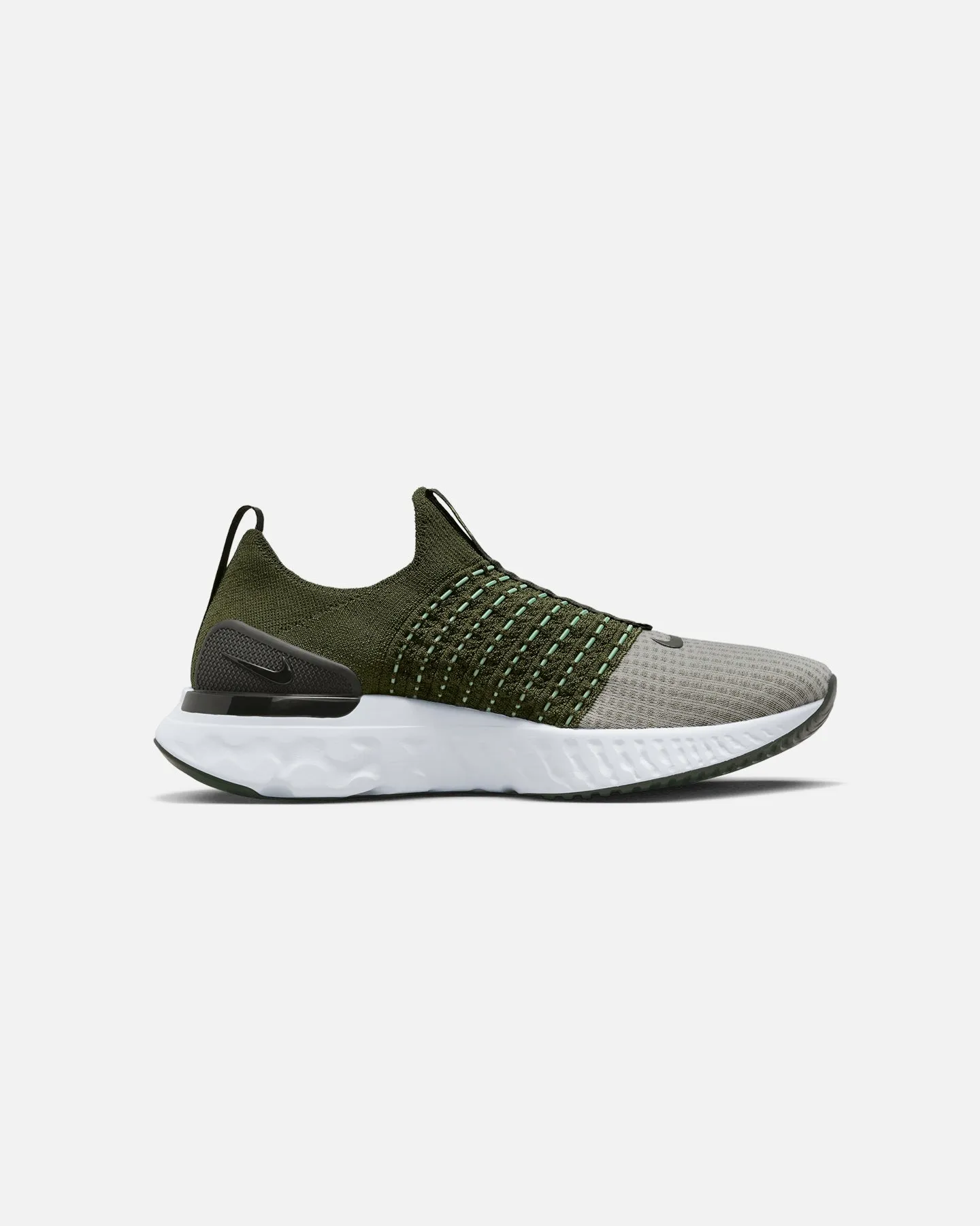 Nike React Phantom Run FlyKnit 2 Rough Green/Yellow Sole Soft