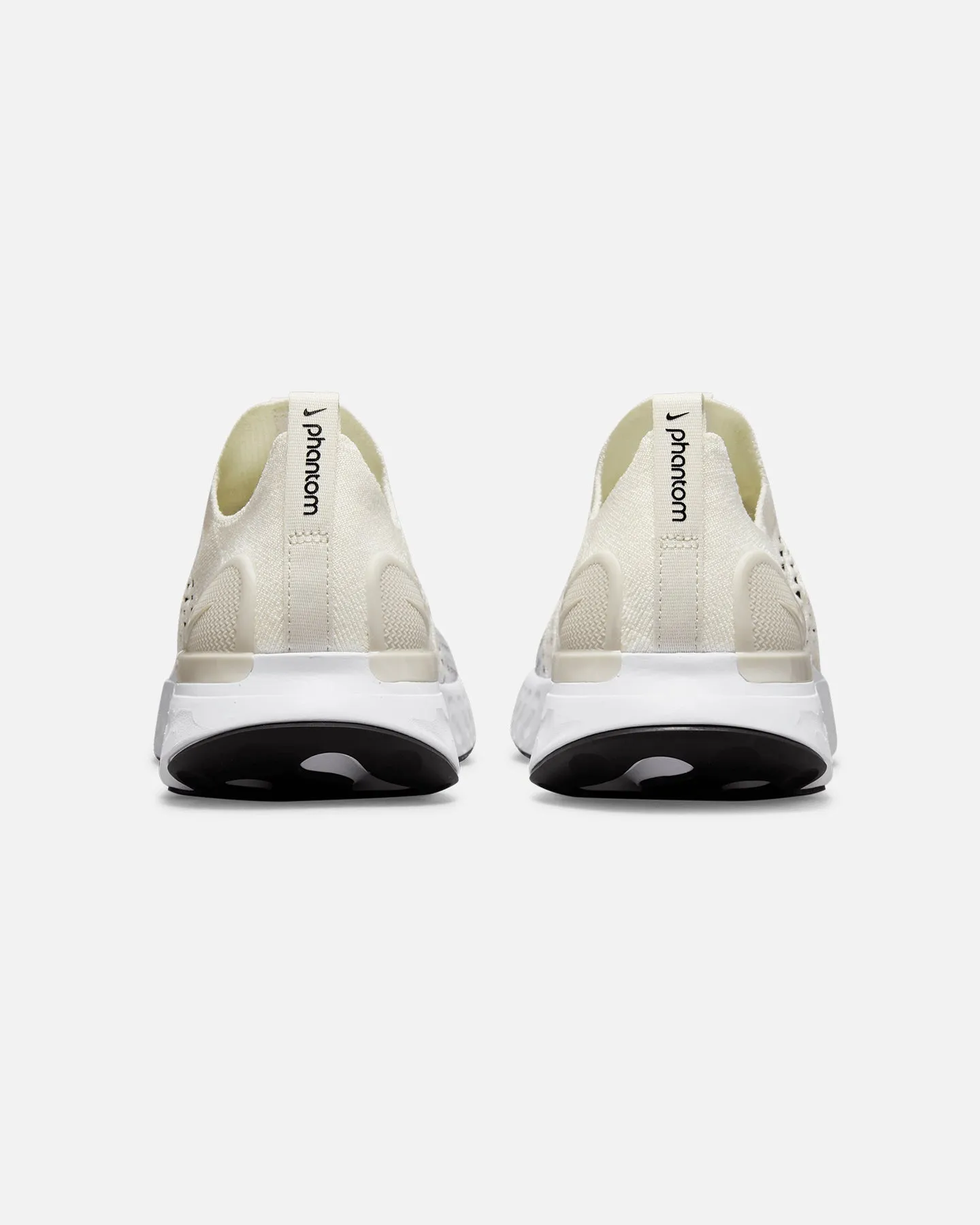 Neutral Base Quick Motion Nike React Phantom Run FlyKnit 2 Sail/Black