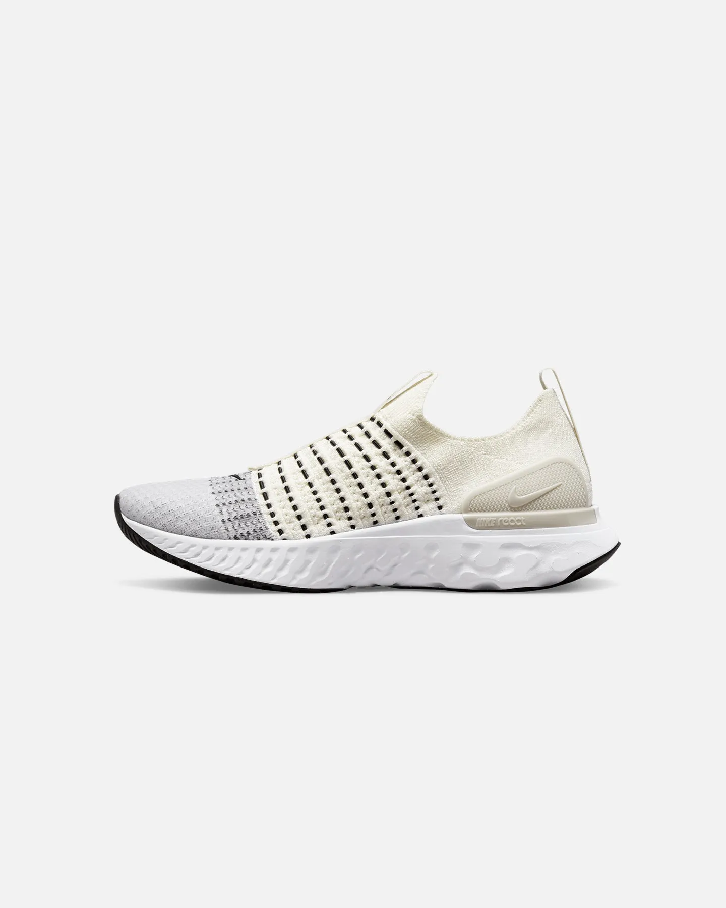 Nike React Phantom Run FlyKnit 2 Sail/Black Cotton Base Happy Move