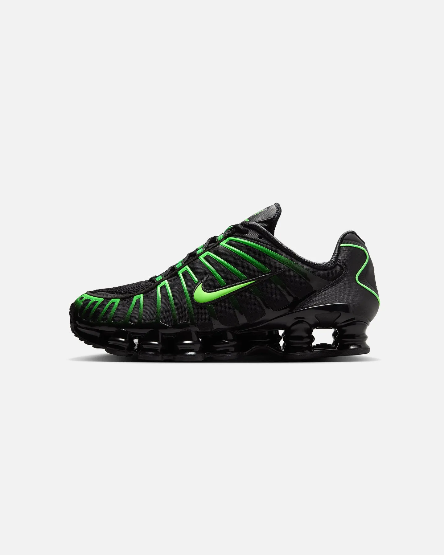 Nike Shox TL Black/Green Retro Core evening run