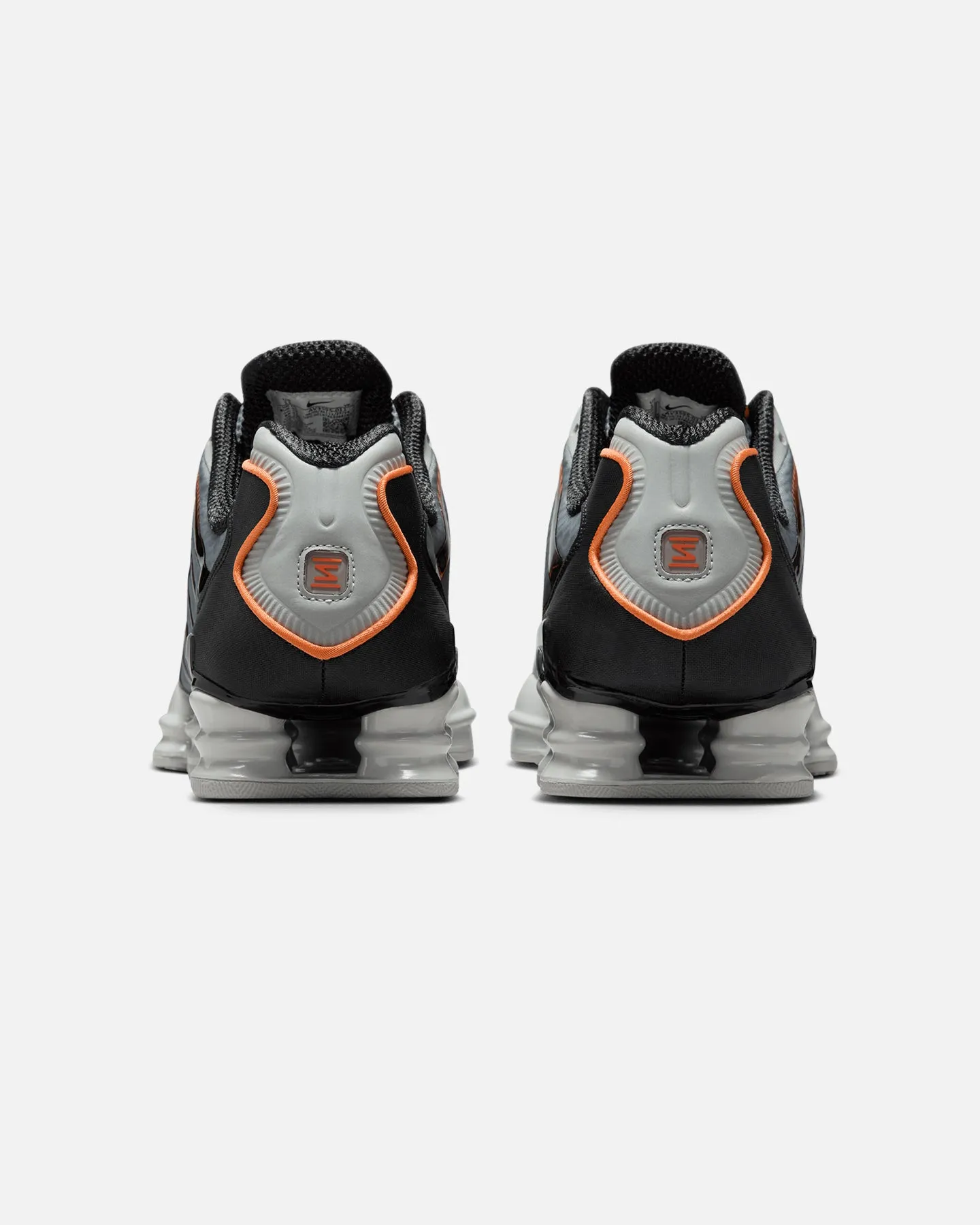 Wide toe box Global Fit Nike Shox TL Smoke Grey/Bright Mandarin