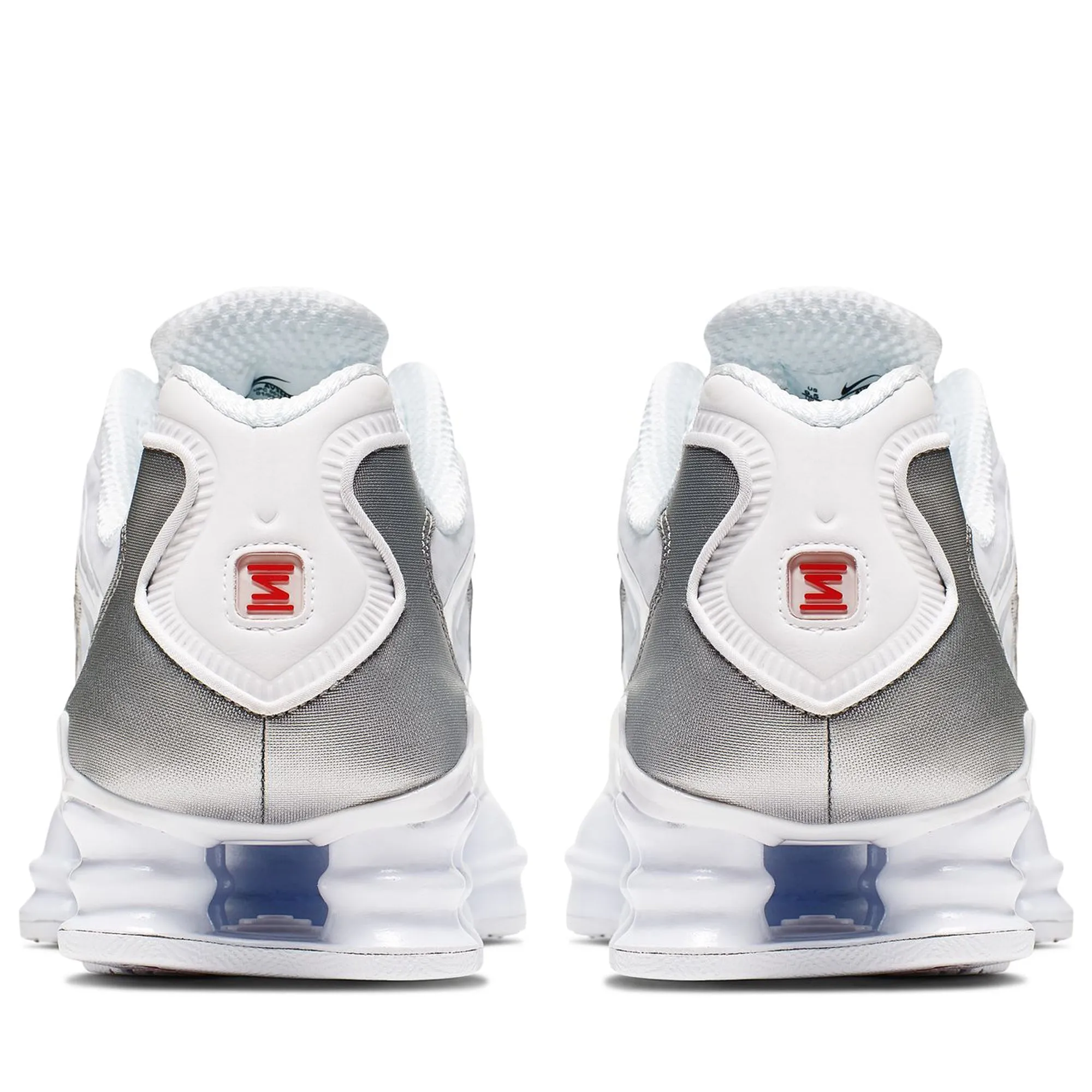 Air   Circulating Ultra light Nike Shox TL - White/Metallic Silver