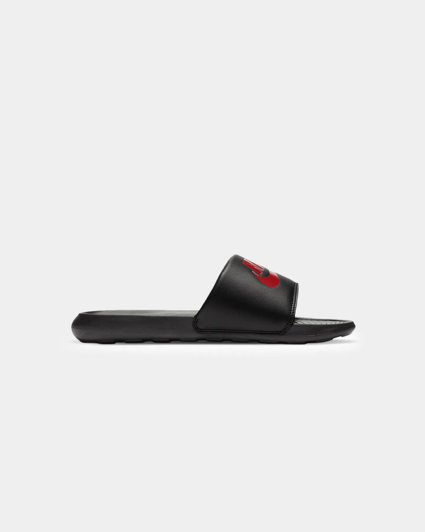Cliff Edge Nike Victori One Slides Black/Black/University Red