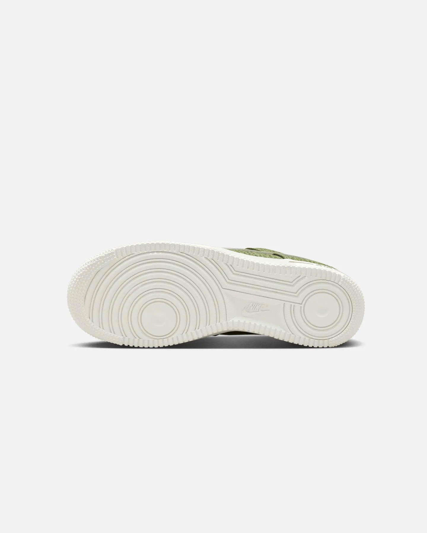Nike Women's Air Force 1 '07 Premium Sesame/Oil Green Elegant shock absorption pool - specific features
