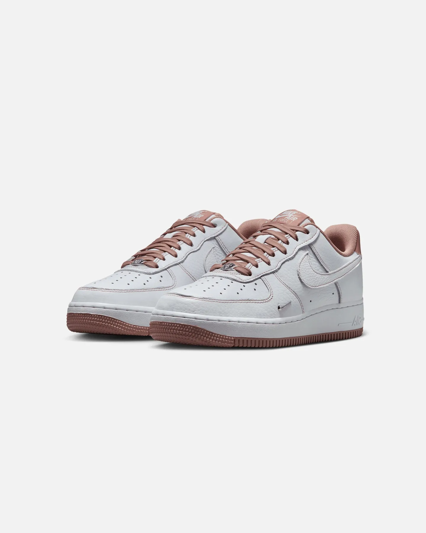 All-Day Durability Nike Women's Air Force 1 '07 "Mini Jewel" White/Pink