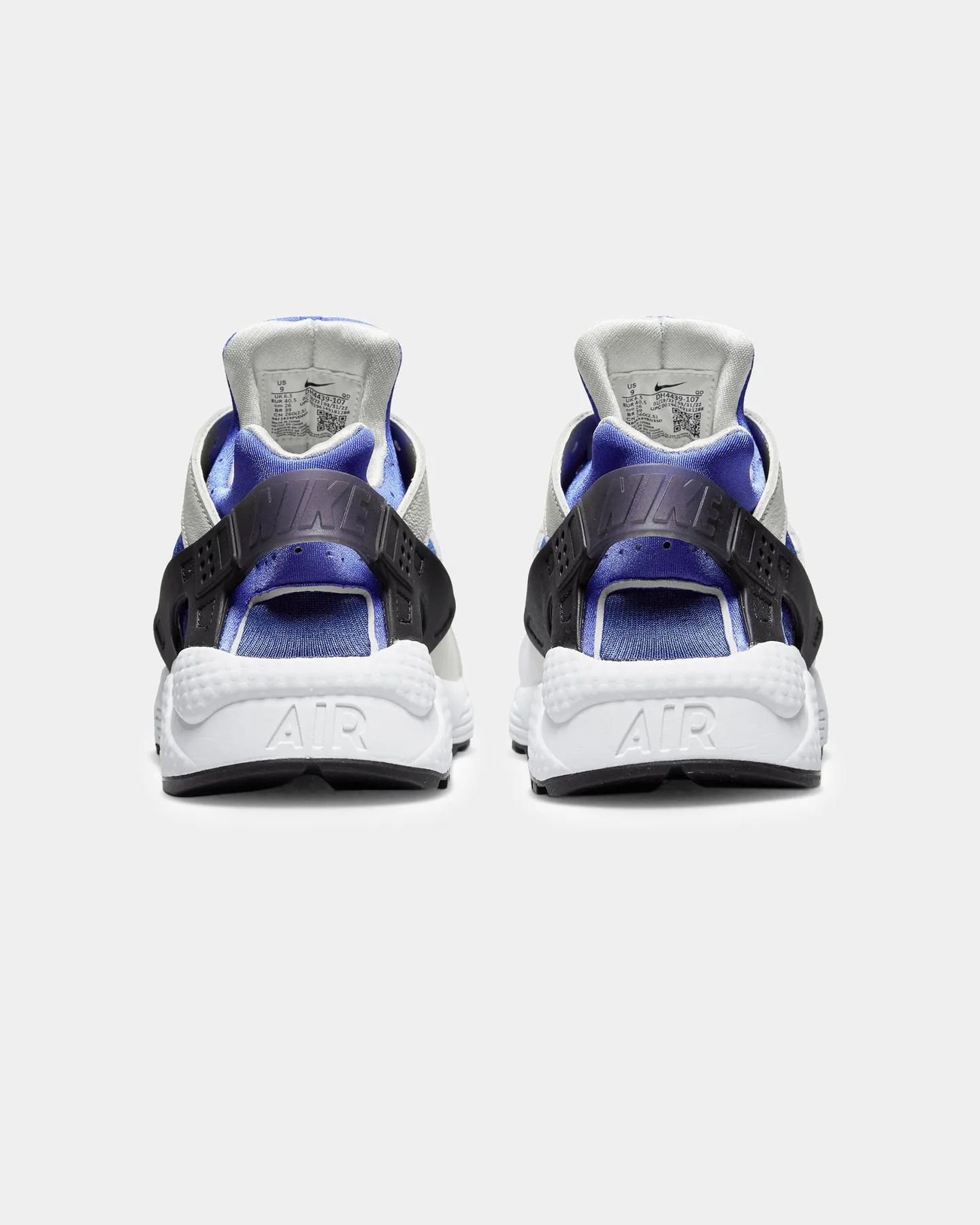 Nike Women's Air Huarache White/Black-Lapis-Deep Royal Blue grip - level