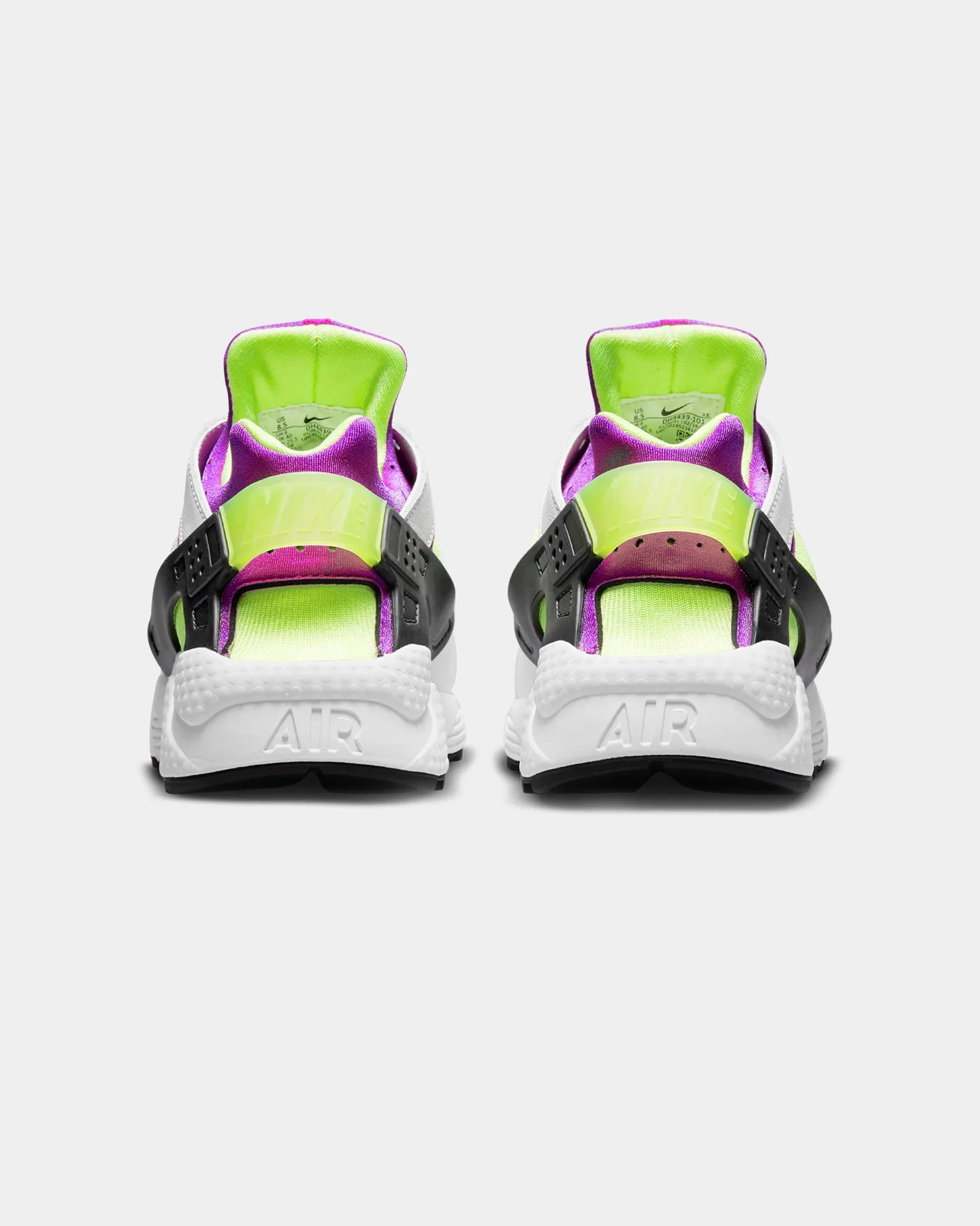 Nike Women's Air Huarache White/Neon Yellow orthopedic insole