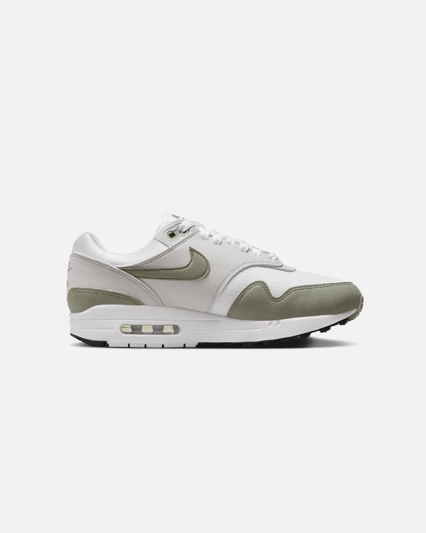 Important athlete Nike Women's Air Max 1 White/Light Army