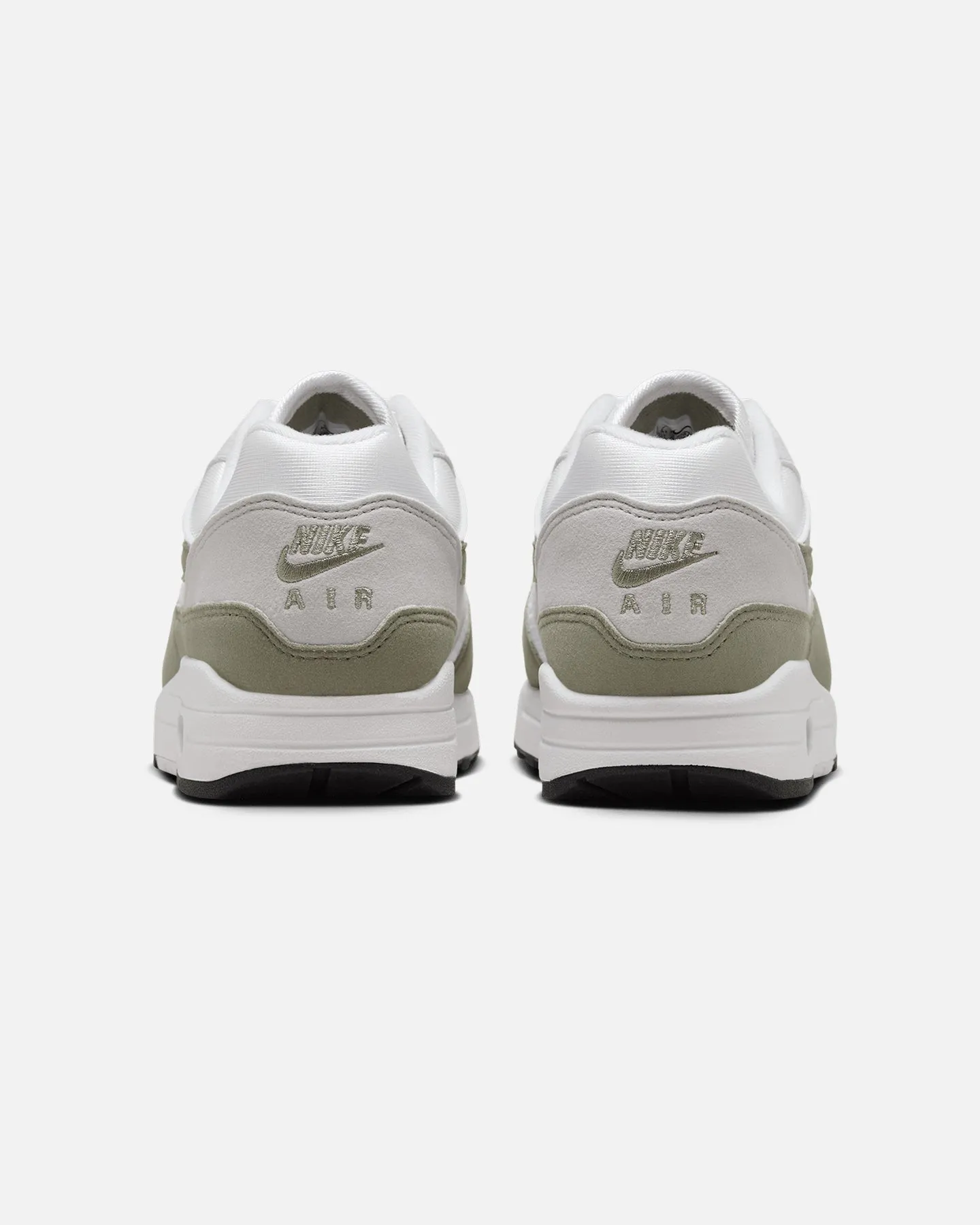 athletic men's performance Easy traction Nike Women's Air Max 1 White/Light Army