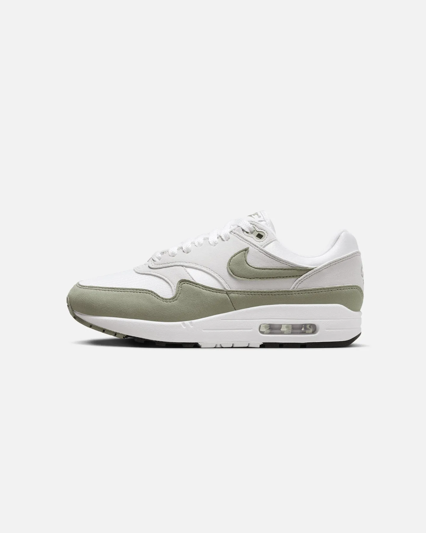 Nike Women's Air Max 1 White/Light Army formal - style Unbeatable cushioning