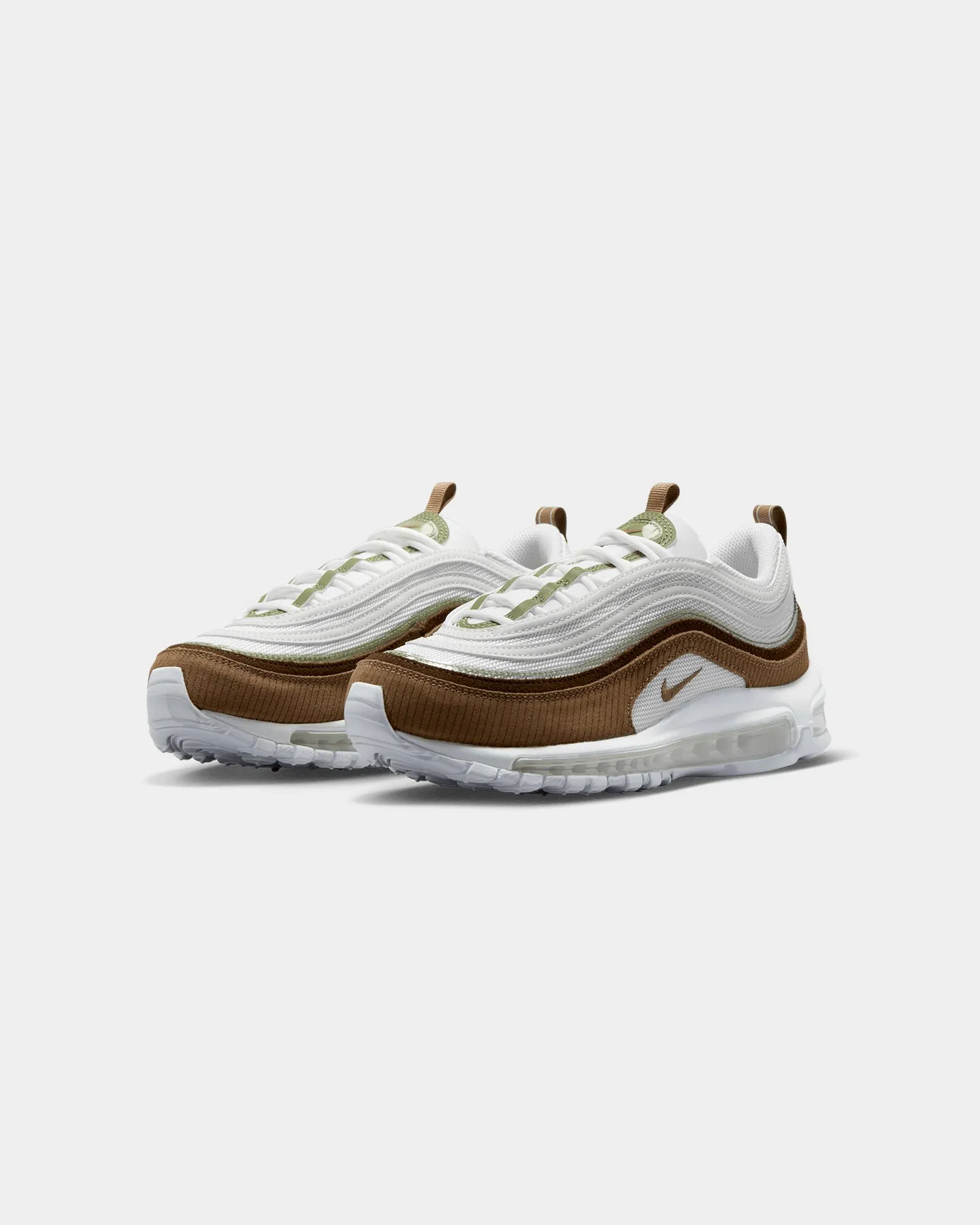 indoor shoe features walkers Nike Women's Air Max 97 SE Summit White/Brown
