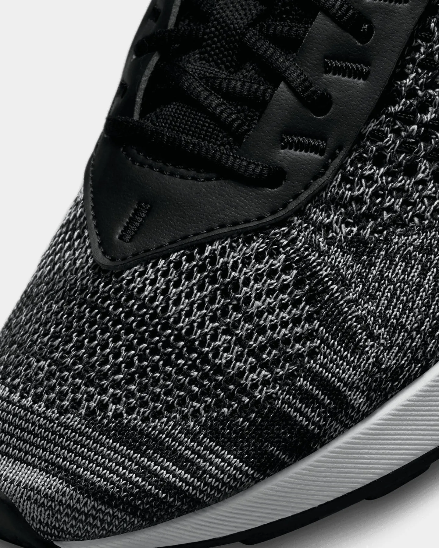 Nike Women's Air Max FlyKnit Racer Shoes Black/White Plain Superior ease
