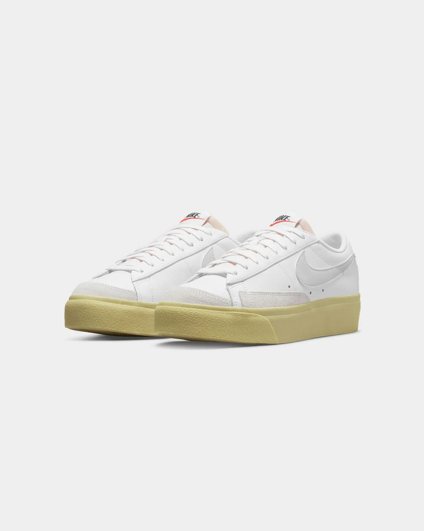 Nike Women's Blazer Low Platform Shoes White/White-Lemon sexy look