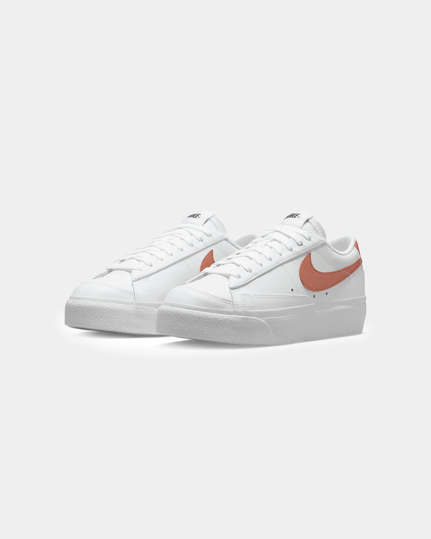 thin heel Nike Women's Blazer Low Platform White/Metallic
