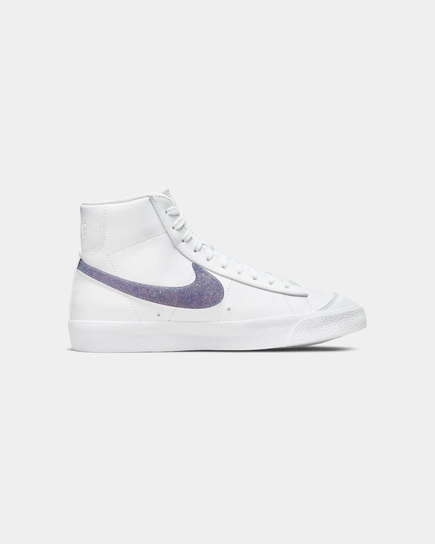 Nike Women's Blazer Mid '77 Essential White/Canyon Purple perforated