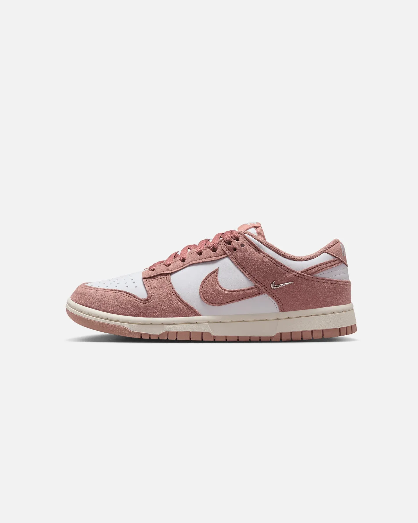 least yoga Nike Women's Dunk Low "Suede Pack" White/Pink
