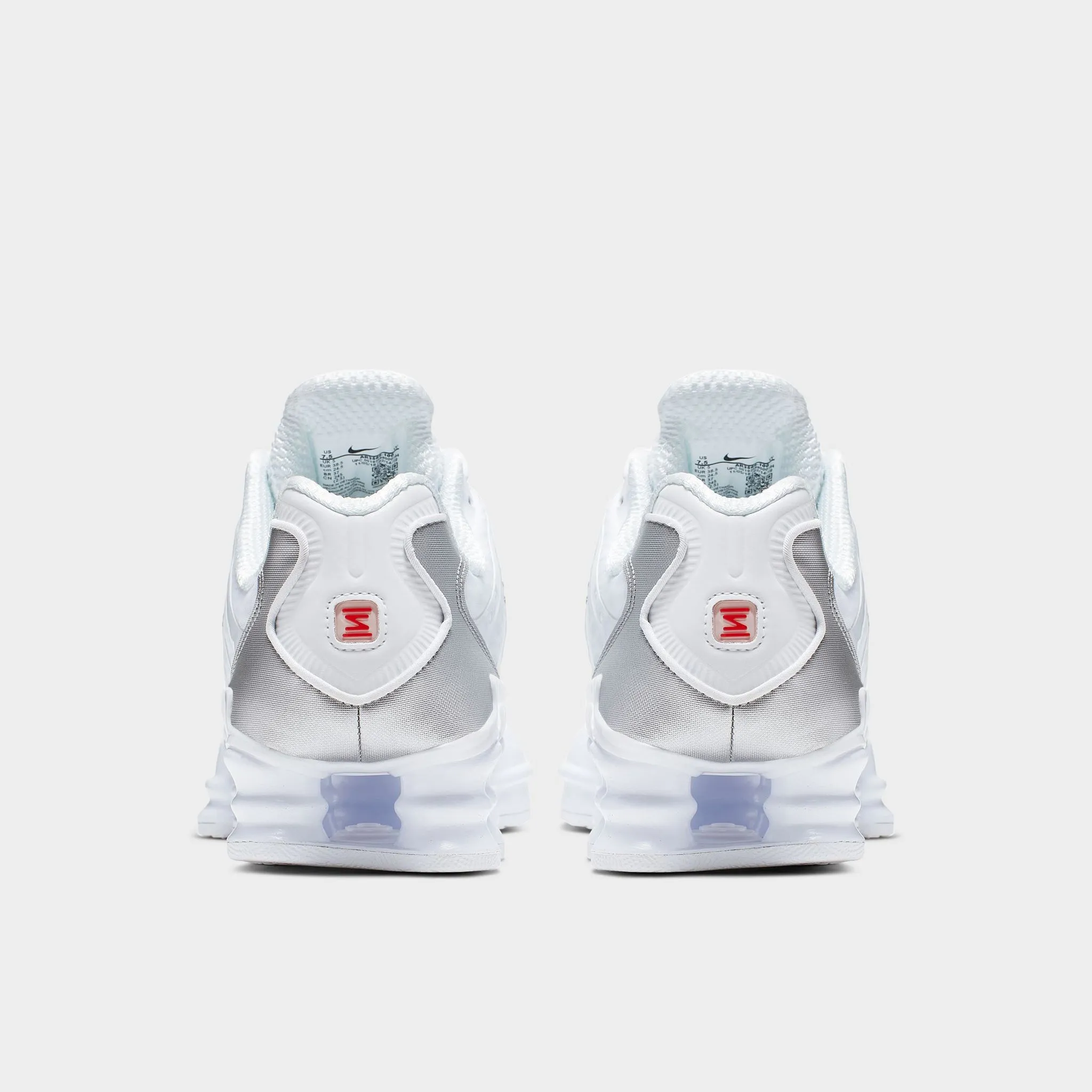 Nike Women's Shox TL White / White - Metallic Silver Airy Touch