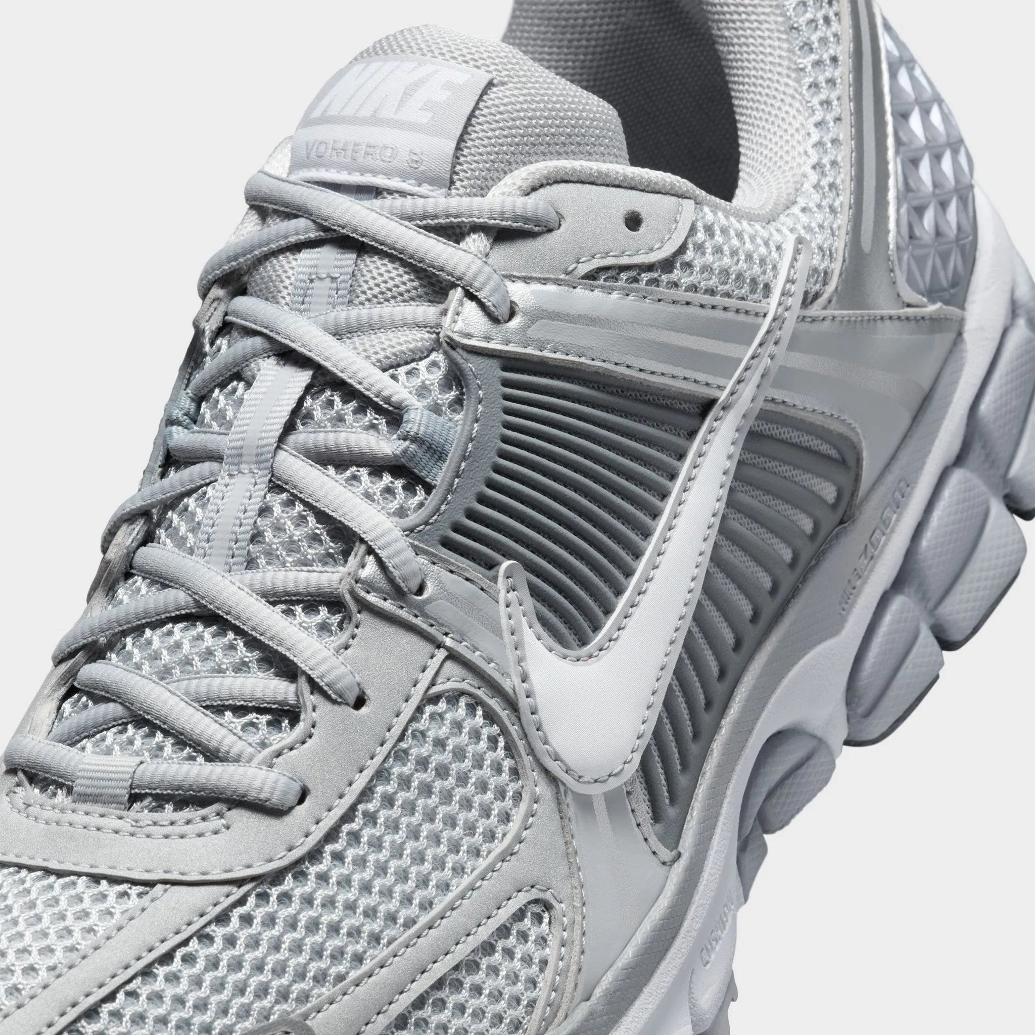 Nike Zoom Vomero 5 Wolf Grey / White - Metallic Silver Park Hike Open Toe