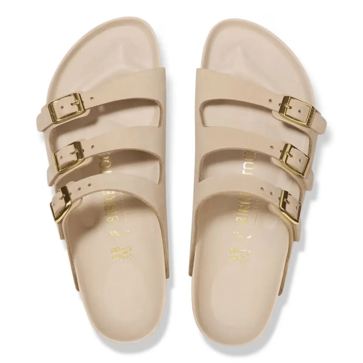 Comfortable Feel Birkenstock Women's Florida Sandcastle Nubuck