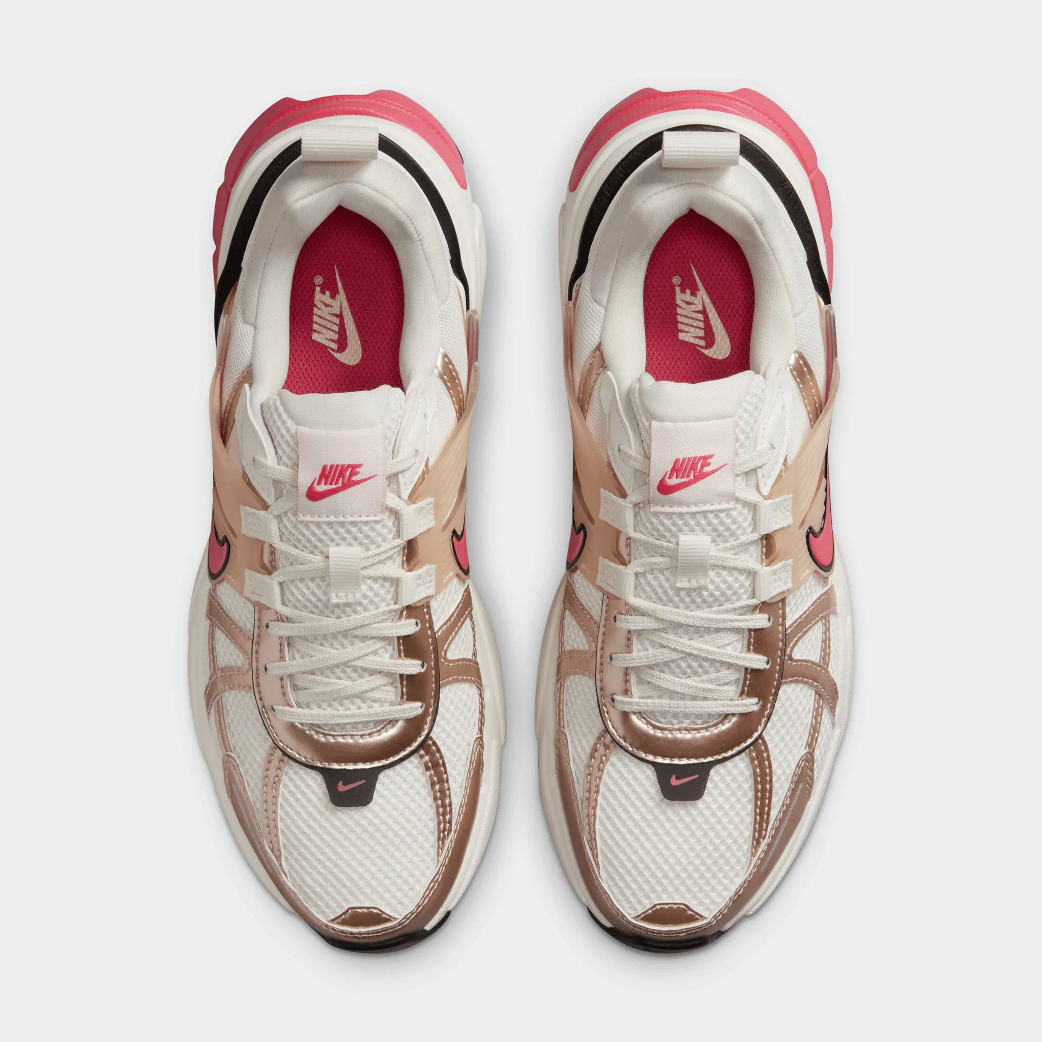 Nike Women's V2K Run Guava Ice / Metallic Silver - Aster Pink Cross Road