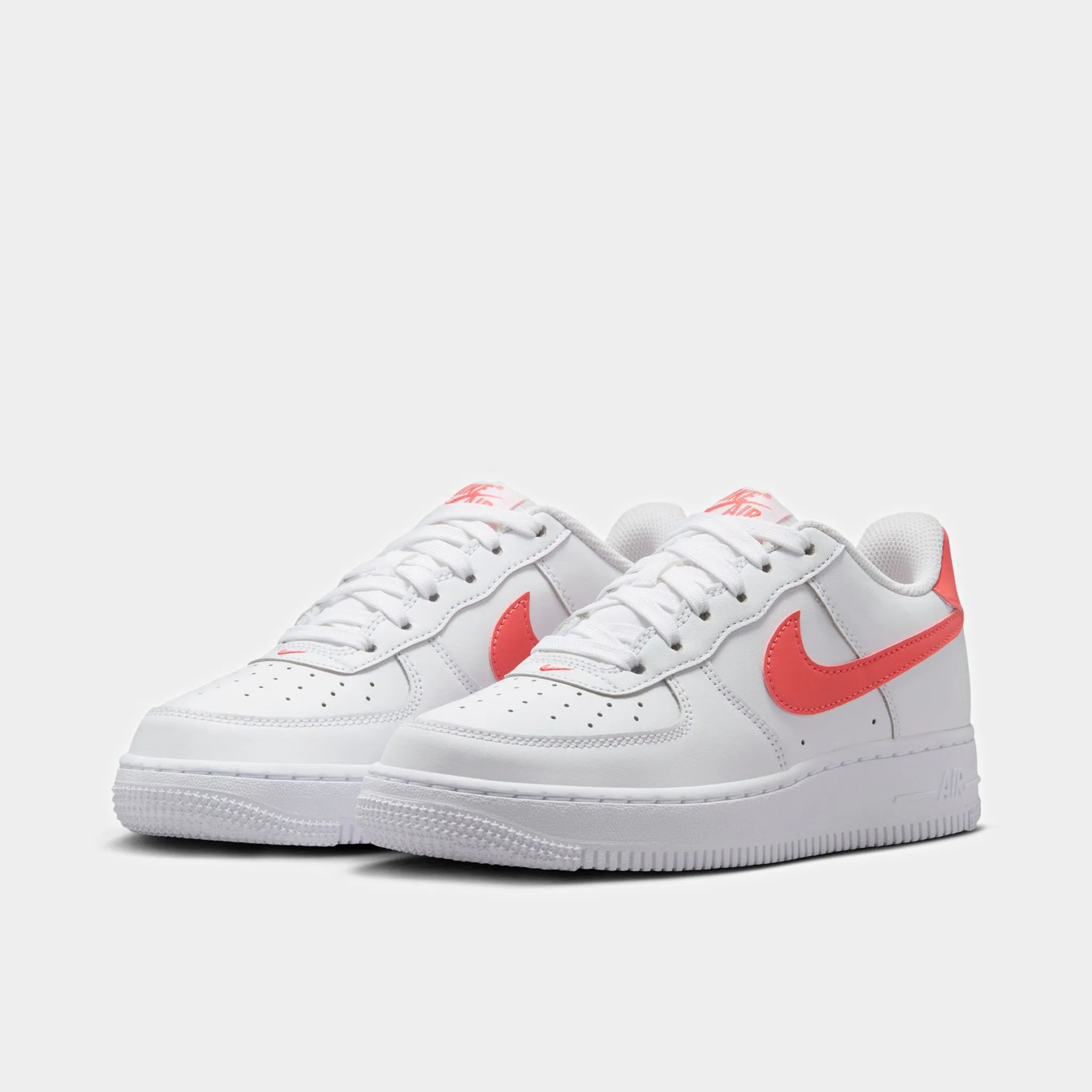 Nike Air Force 1 GS White / Magic Ember Quick Wear Smooth Fit