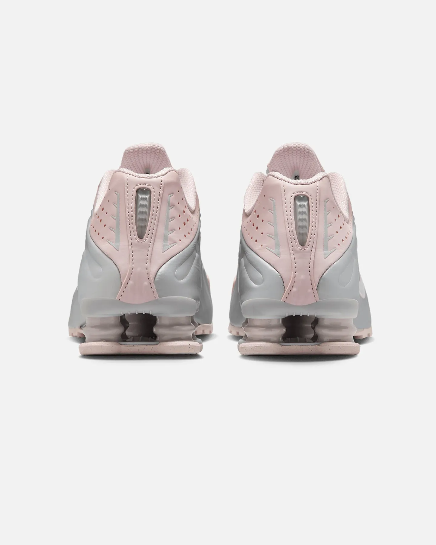 custom-fit Nike Women's Shox R4 Barely Rose/Metallic Platinum