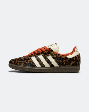 Torsion System Stretchable Mesh Womens Samba OG - Core Black/Preloved Red-Cream White