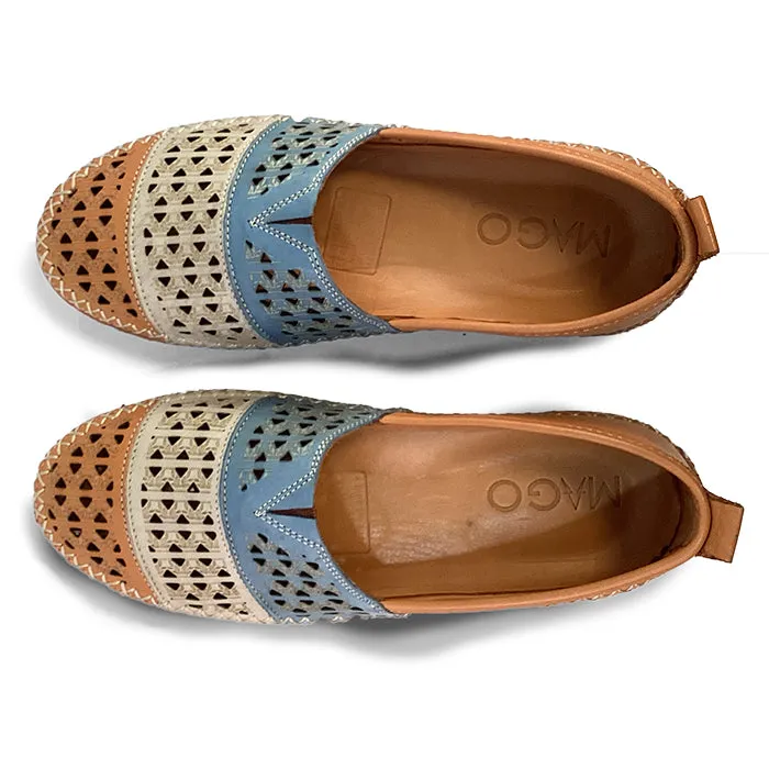 Airport Walk Elastic Sides Womens Mago Tegan in Tan Multi