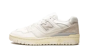 550 "Aim?? Leon Dore - White Leather" heel - strike shoes