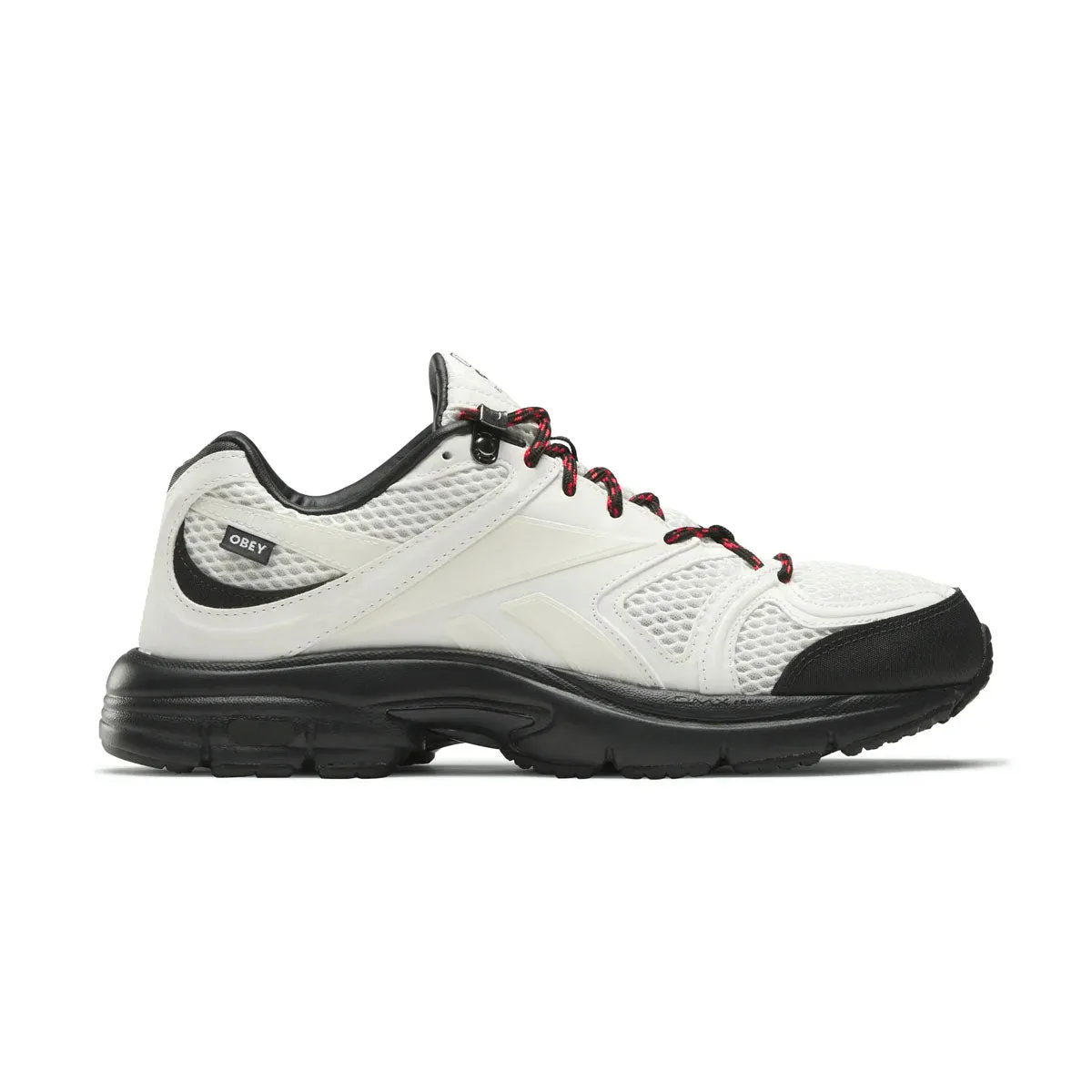 Reinforced heel mountain climbers   OBEY Premier Road Plus VI 'Chalk Black Red'