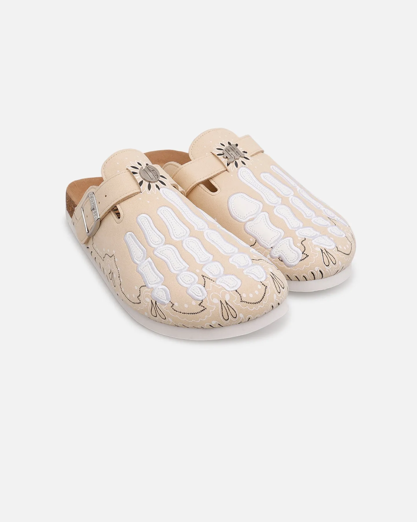 Octavious Marks Bandana Clogs Tan Comfort Cushion