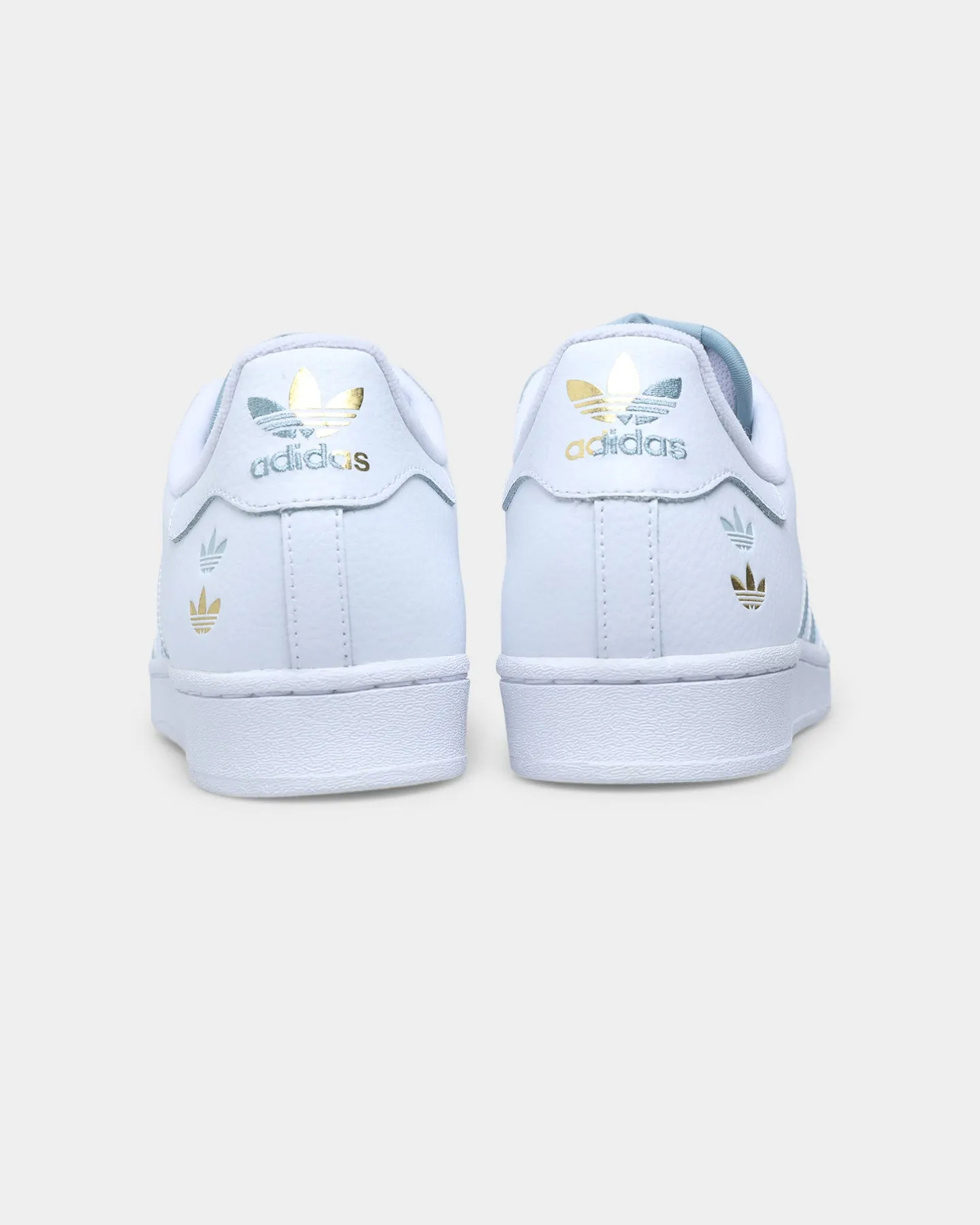 Street Cool Quality Adidas Superstar Cloud White /  Magic Grey / Gold Foil