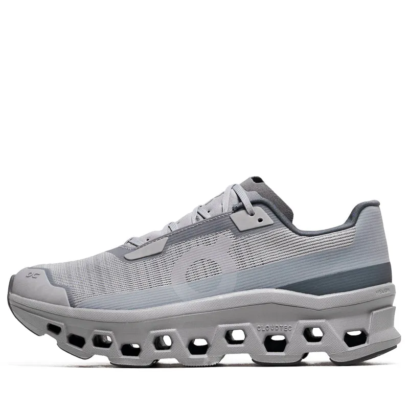 On Cloudmonster Void - Alloy/Glacier No Laces Free Flex Groove Design