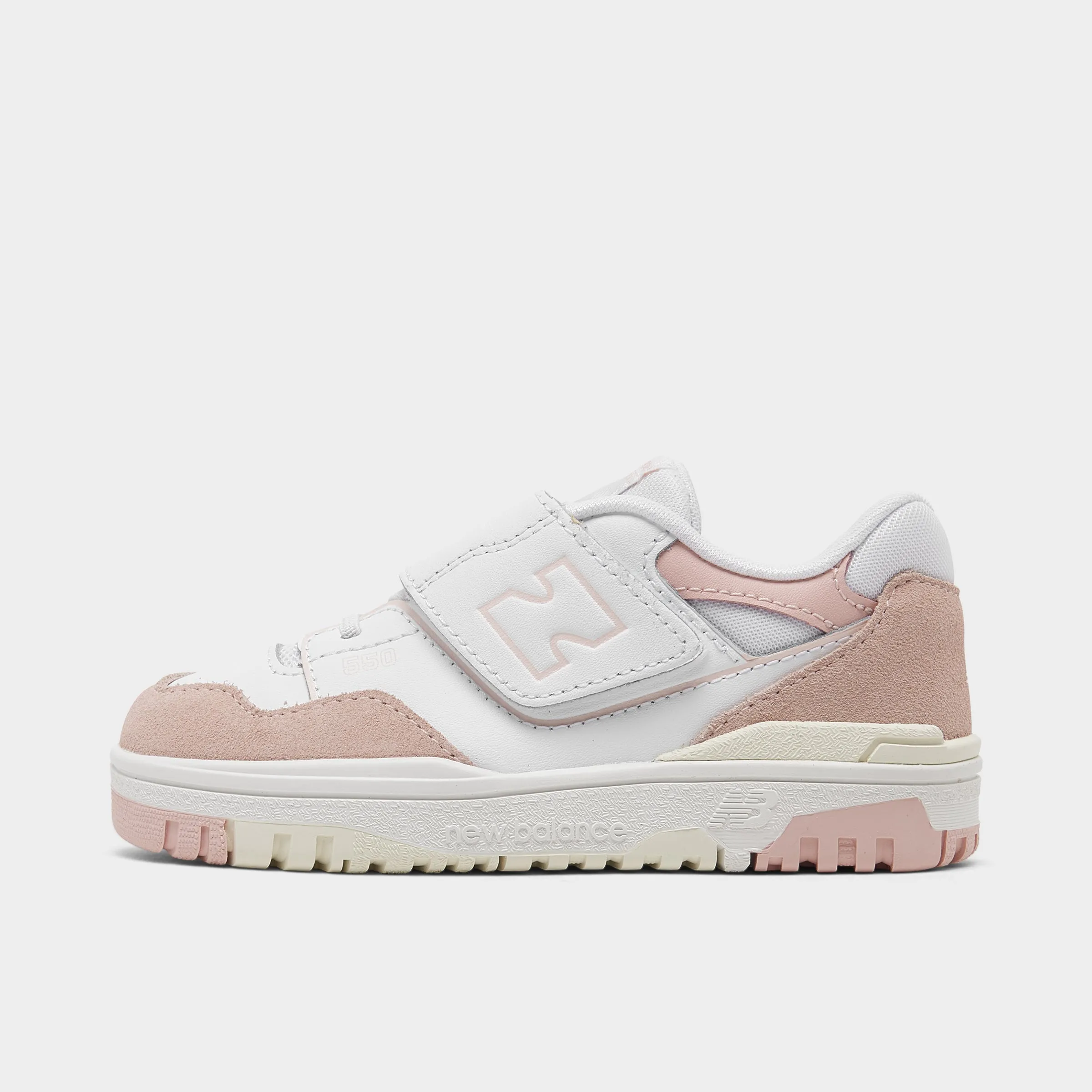 New Balance Infants' 550 White / Pink Haze Mark Step Style Daily