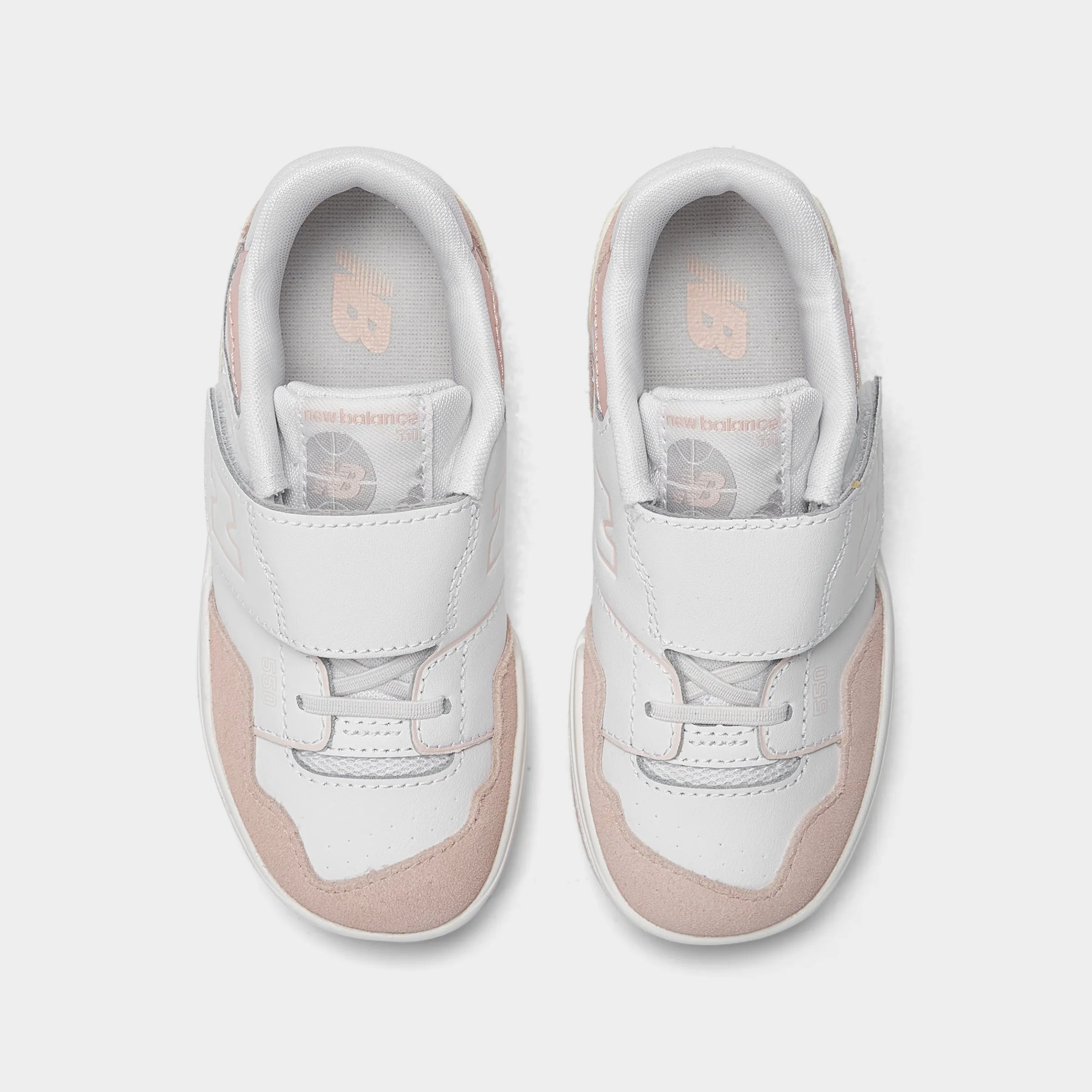 New Balance Infants' 550 White / Pink Haze Game Fit